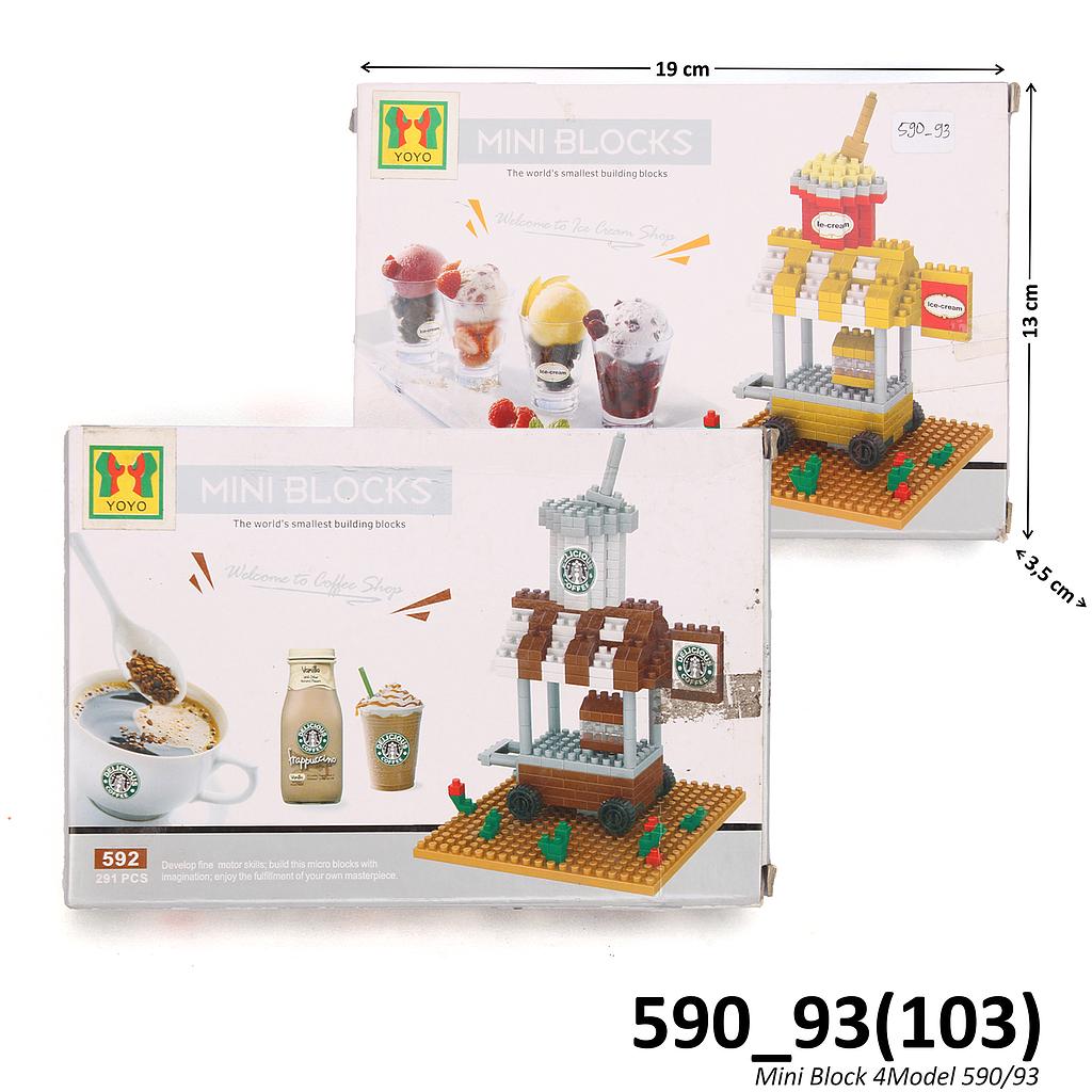 (ONLINE) Mini Block Gerobak Makanan Dr. Star Mini Blocks Box @1