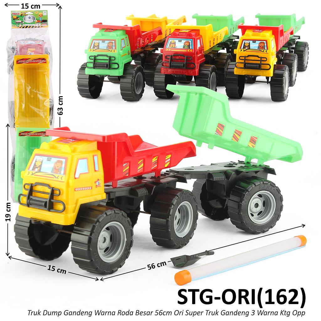 Truk Dump Gandeng Roda Besar F/W 56 cm Warna Ori Super Truk Gandeng RJ-401 Ktg Opp @35