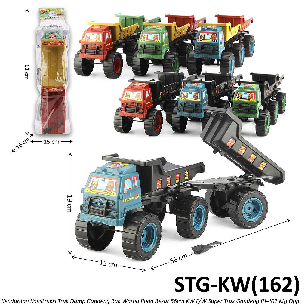 Truk Dump Gandeng Roda Besar F/W 56 cm Warna KW Super Truk Gandeng RJ-402 Ktg Opp @35