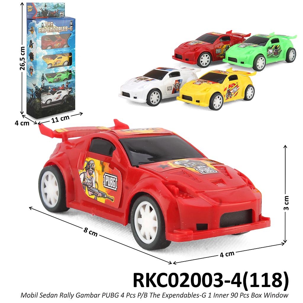 Mobil Sedan Rally PUBG 4 Pcs P/B The Expendables-G 1 Inner 90 Pcs Box Window @180