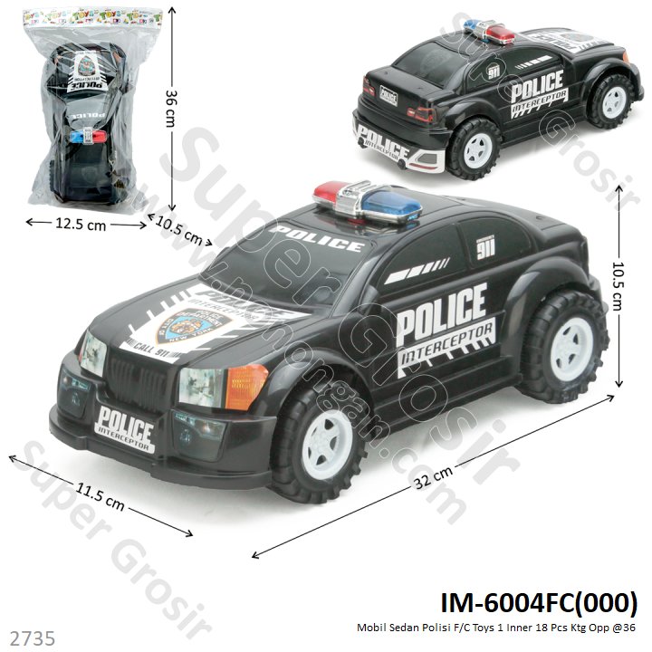 Mobil Polisi F/C Toys 1 Inner 18 Pcs Ktg Opp @36