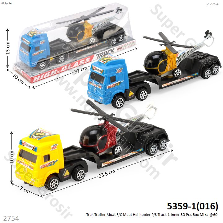 Truk Trailer Muat Helikopter F/C P/S Truck 1 Inner 30 Pcs Box Mika @60
