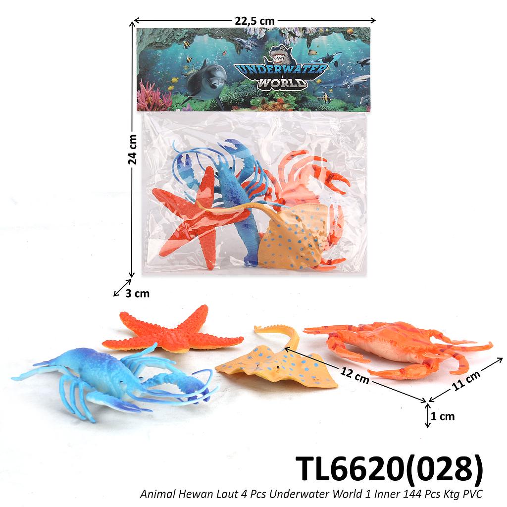 Hewan Laut Set 4 Pcs Underwater World 1 Inner 144 Pcs Ktg PVC @288