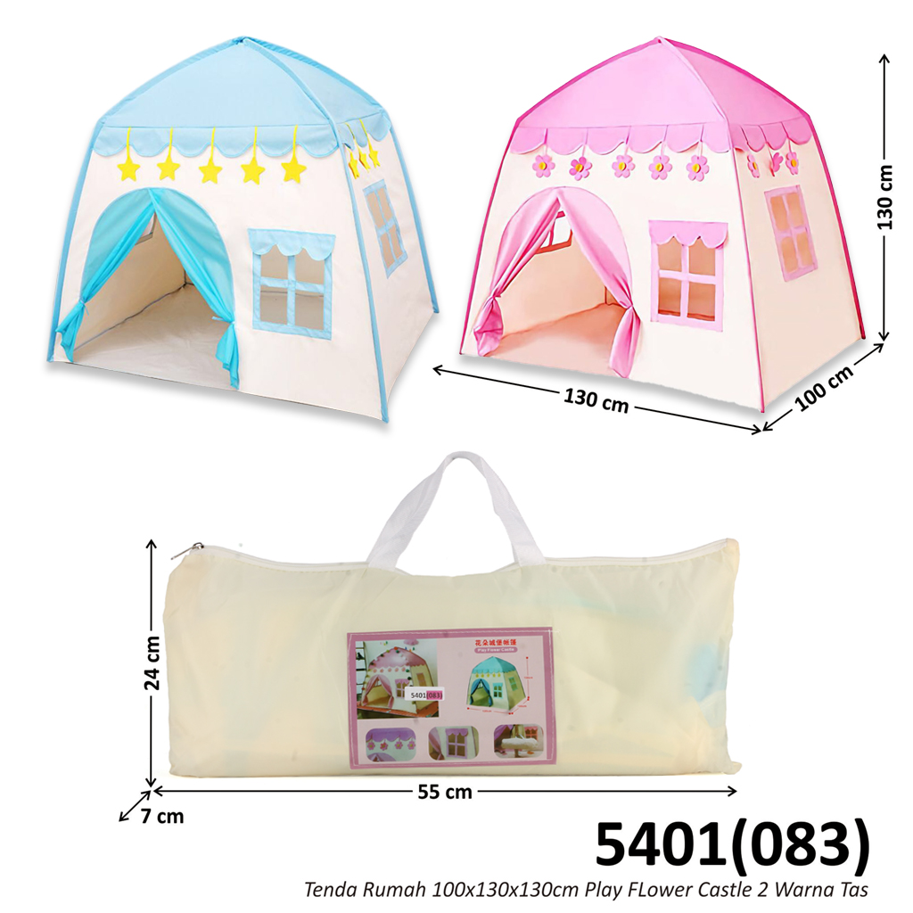Tenda Rumah 130x100x130 cm Little Flower Castle Tent / Play Flower Castle 5401 / 10513-5 Tas @30