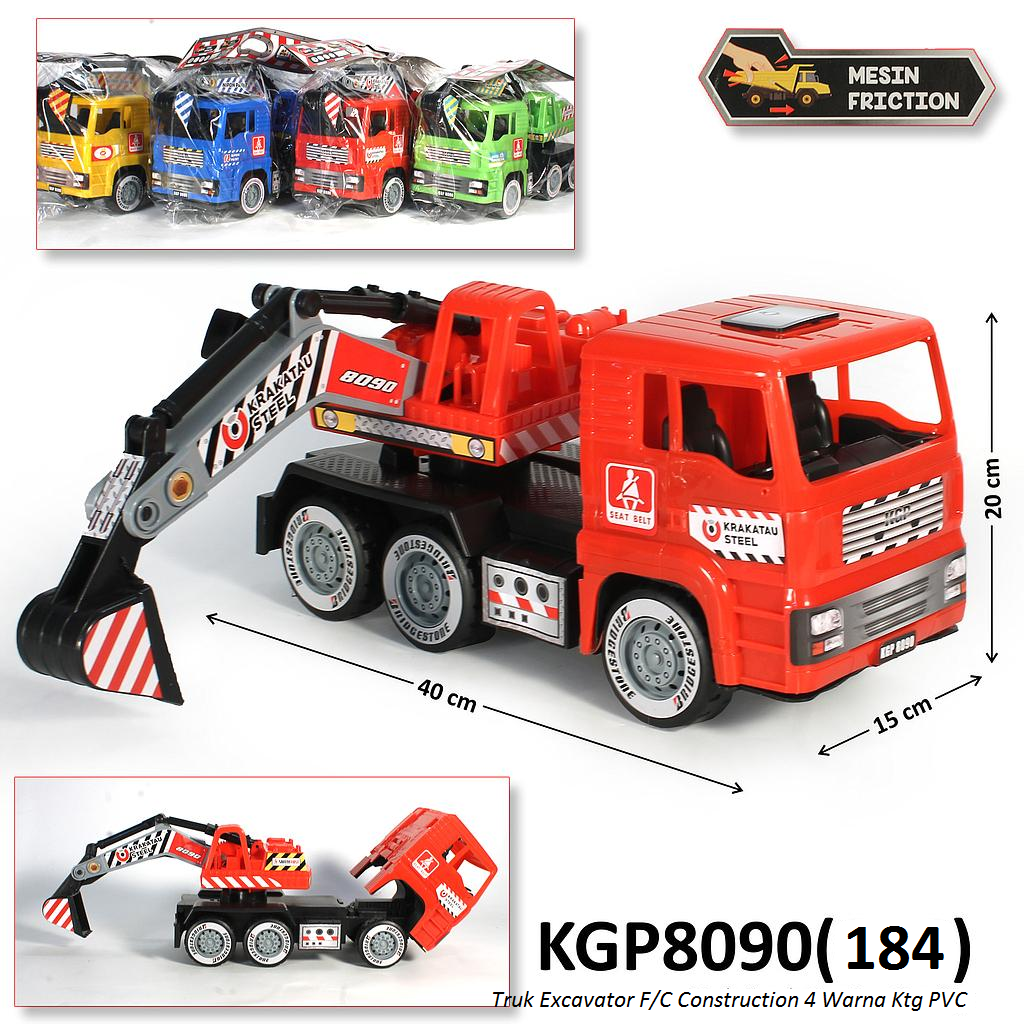 Truk Excavator Tronton F/C Construction 4 Warna Ktg PVC @16