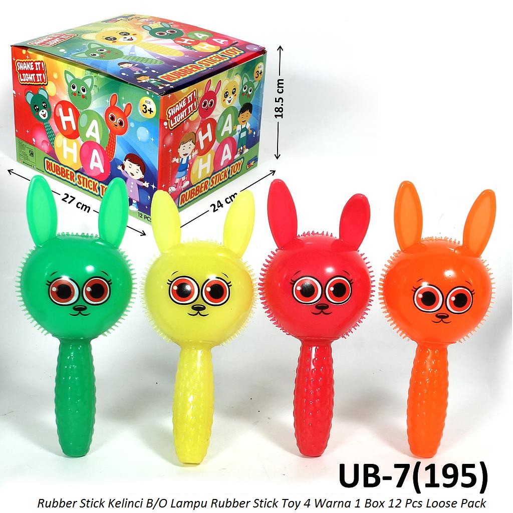 Mainan Lampu Rubber Stick Haha 1 Box 12 Pcs Loose Pack @216