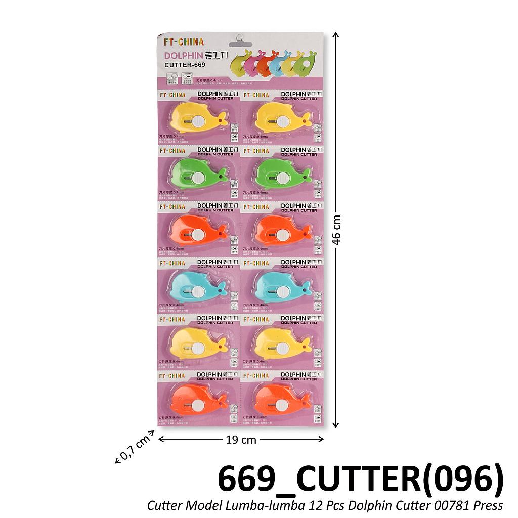 Cutter Model Lumba-lumba 12 Pcs Dolphin Cutter 00781 Press @60