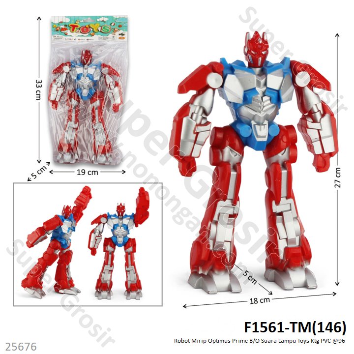 Robot Optimus Prime B/O Suara Lampu Toys Ktg PVC @96
