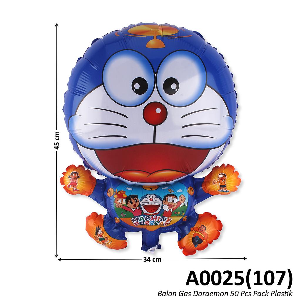 Balon Gas Doraemon 50 Pcs Pack Plastik @60