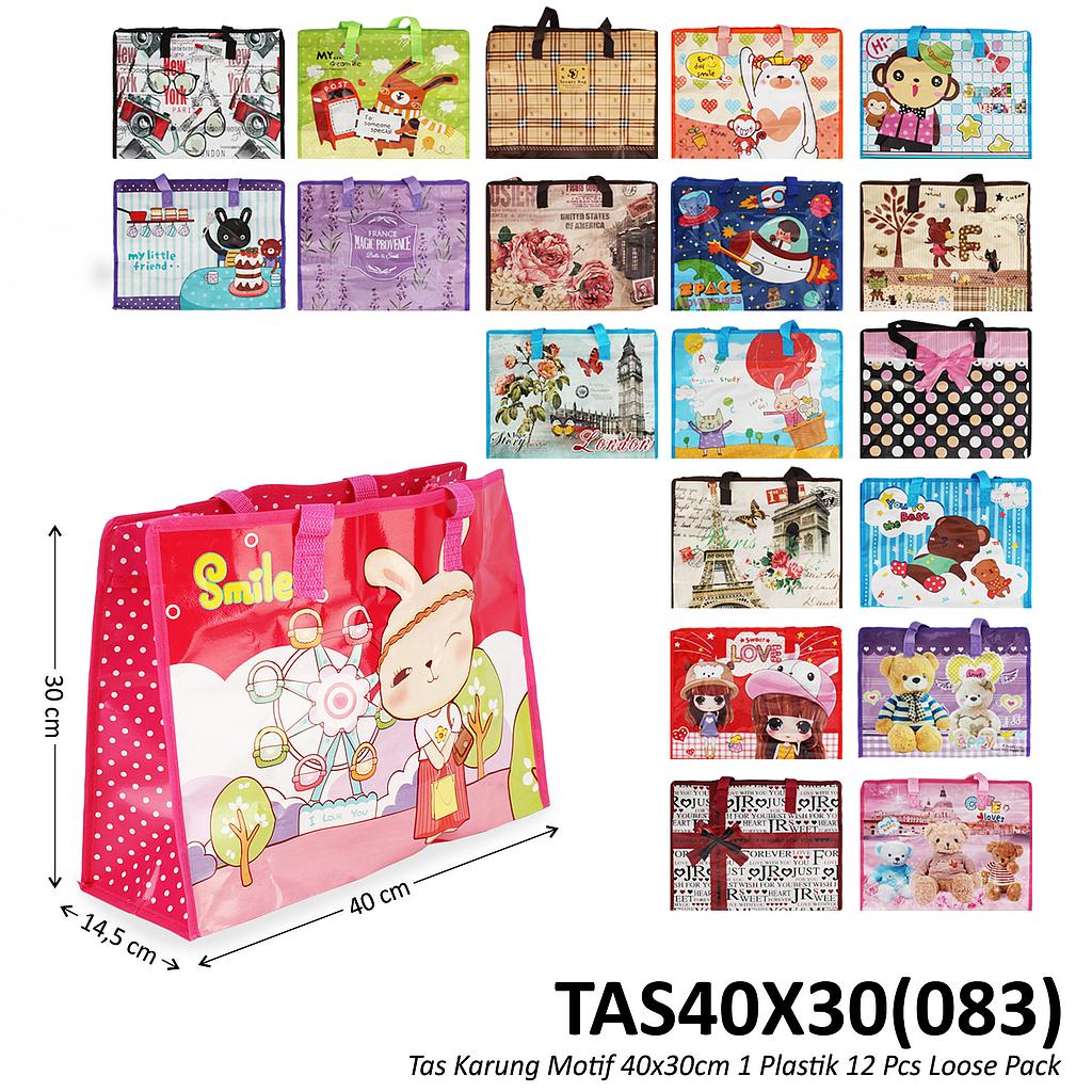 Tas Laundry Motif 40x30 cm 1 Pack 12 Pcs Loose Pack @360