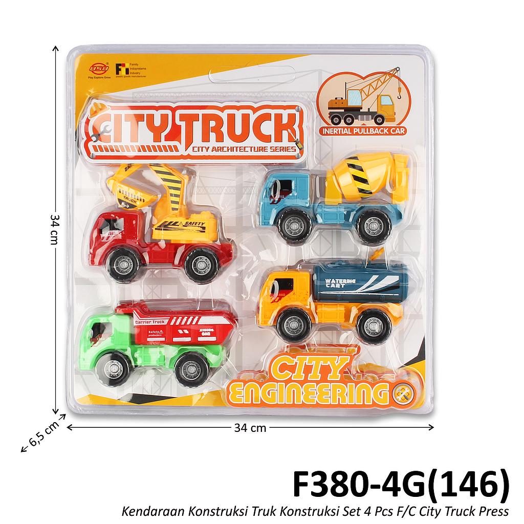 Truk Konstruksi 4 Pcs F/C City Truck Press @54
