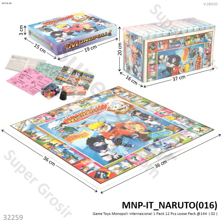 Monopoli Internasional 1 Pack 12 Pcs Loose Pack @144
