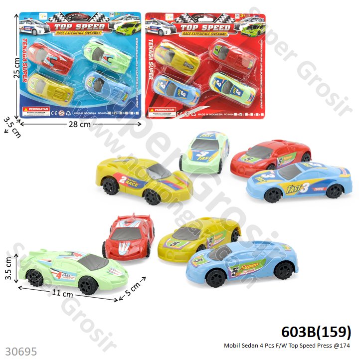 Mobil Sedan 4 Pcs F/W Top Speed Press @174