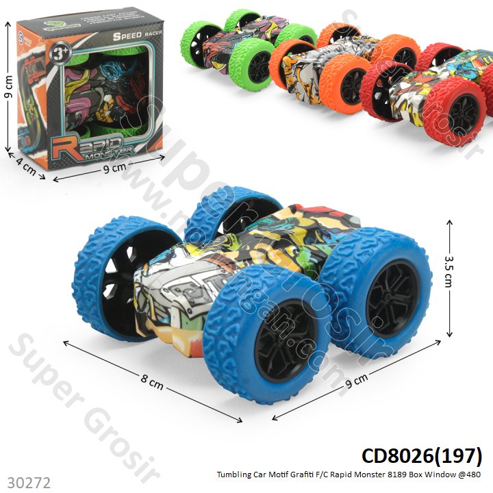 Mobil Tumbling Car Grafiti F/C Rapid Monster 8189 Box Window @480
