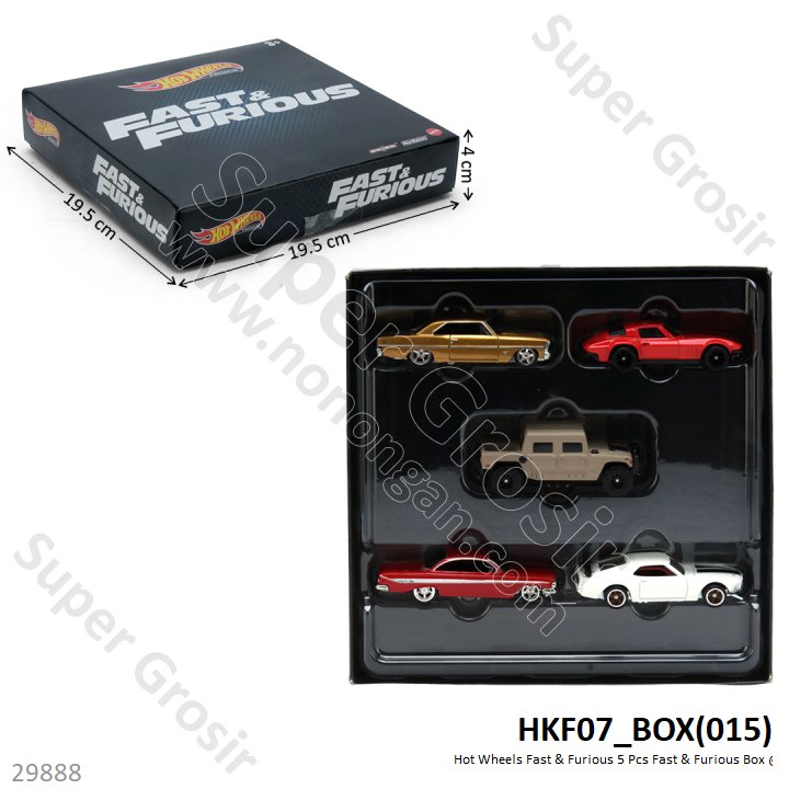 Hot Wheels Fast &amp; Furious 5 Pcs Fast &amp; Furious Box @8