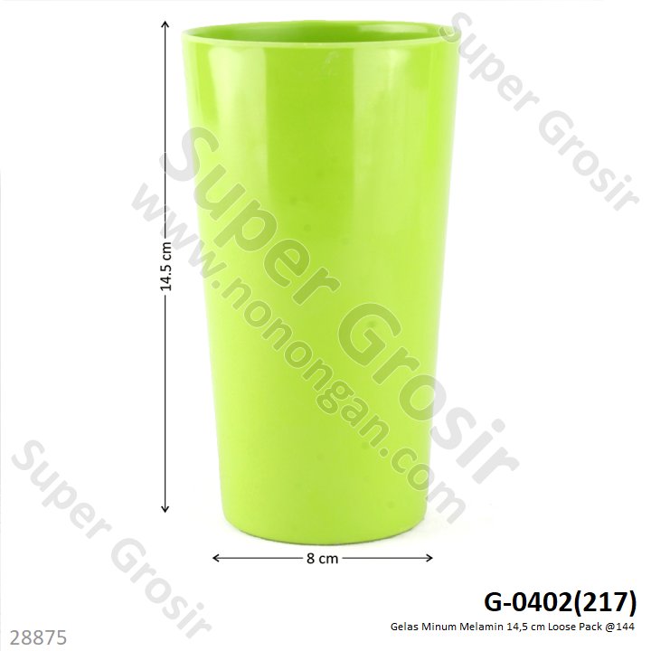 Gelas Minum Melamin 14,5 cm Loose Pack @144