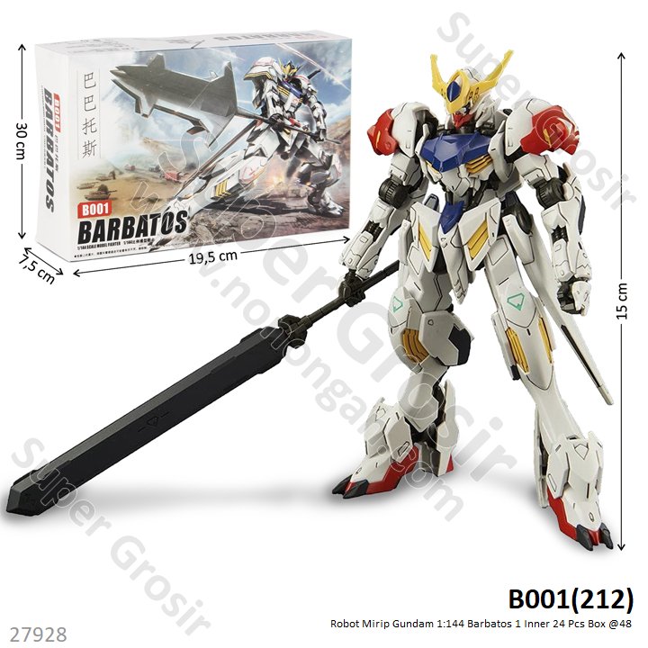Robot Gundam 1:144 Barbatos 1 Inner 24 Pcs Box @48