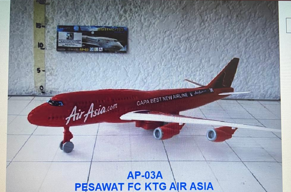 Pesawat Air Asia F/C Boeing-737 Ktg PVC @132