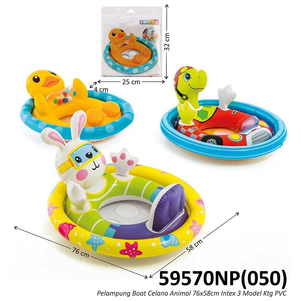 Pelampung Boat Celana Hewan Intex 76x58 cm 3 Model Ktg PVC @12