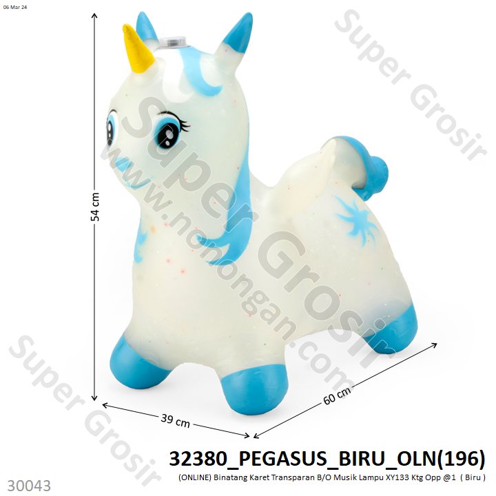 Binatang Karet Transparan B/O Musik Lampu XY133 Ktg Opp @30