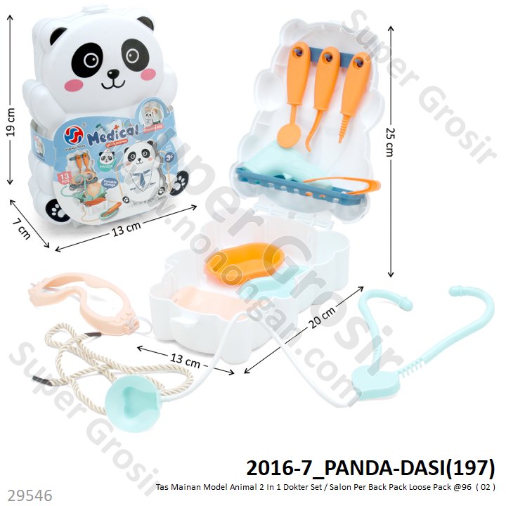 Dokter Set / Salon Set Koper Hewan Back Pack Loose Pack @96