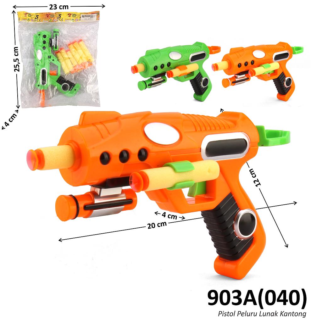 Pistol Peluru Gabus Tempel Kaca P/S Toys 2 Warna Ktg Opp @240