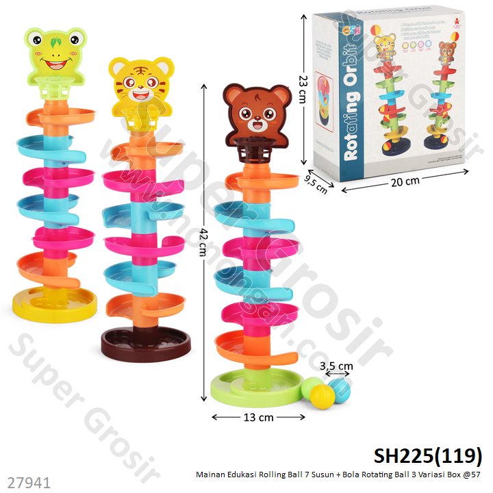 Rolling Ball 7 Susun + Bola Rotating Ball Box @57