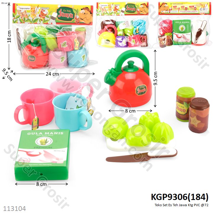 Masak-masakan Teko Set Es Teh Jawa Ktg PVC @72