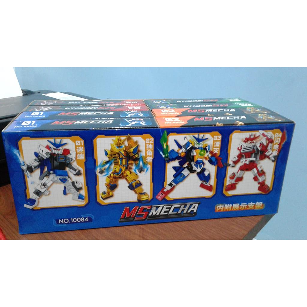 Mini Block Robot 4 In 1 LWCK MS Mecha 1 Box 8 Pcs (2 Set) Box @192