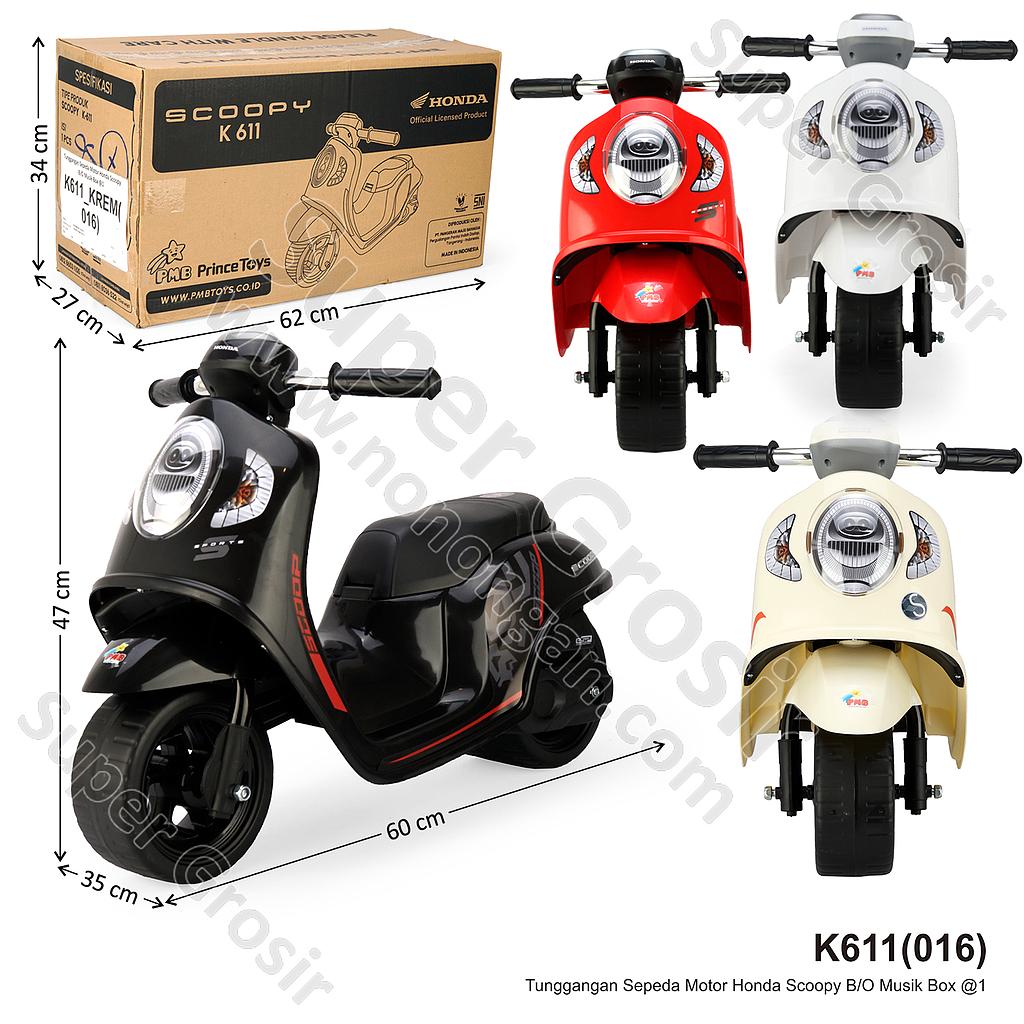 Tunggangan Sepeda Motor Honda Scoopy B/O Musik Koli @1