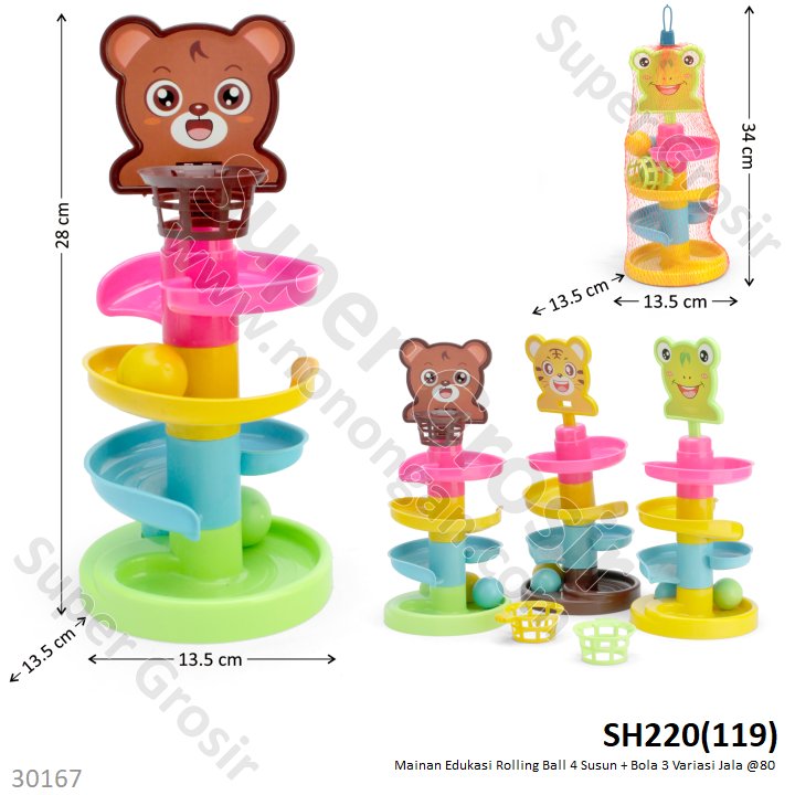Rolling Ball 4 Susun + Bola Jala @80