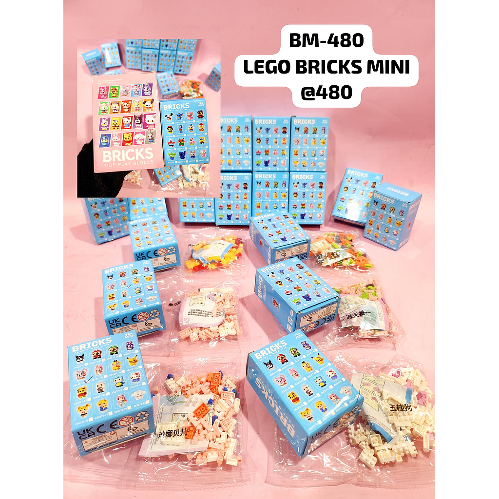 Nano Block Karakter Brick 1 Pack 18 Pcs Box @480