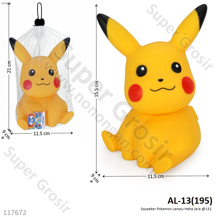 Boneka Cit-cit Pokemon Lampu Haha Jala @132