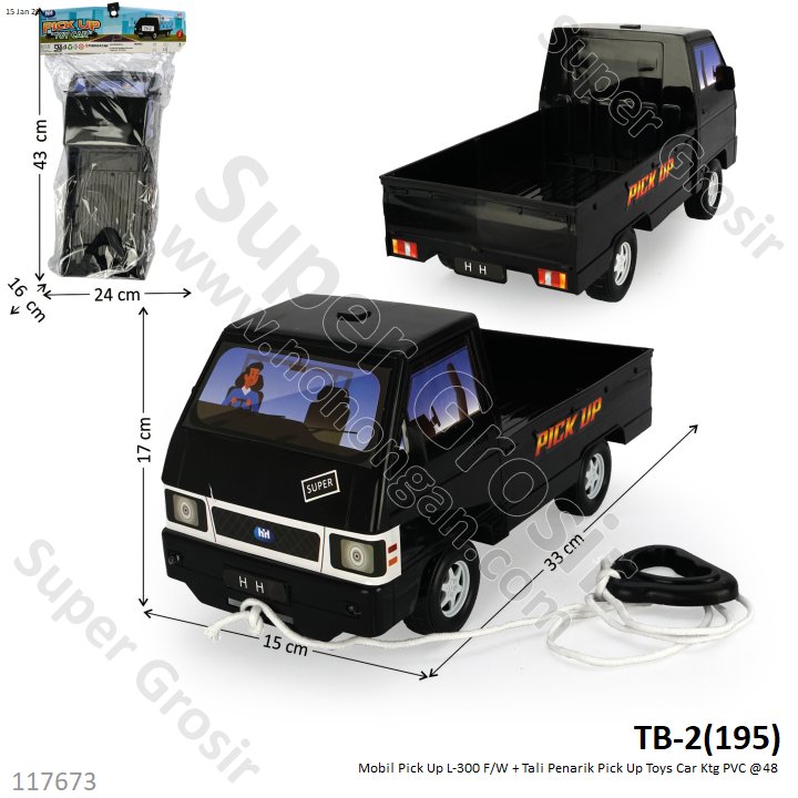 Mobil Pick Up L-300 F/W + Tali Penarik Pick Up Toys Car Ktg PVC @48