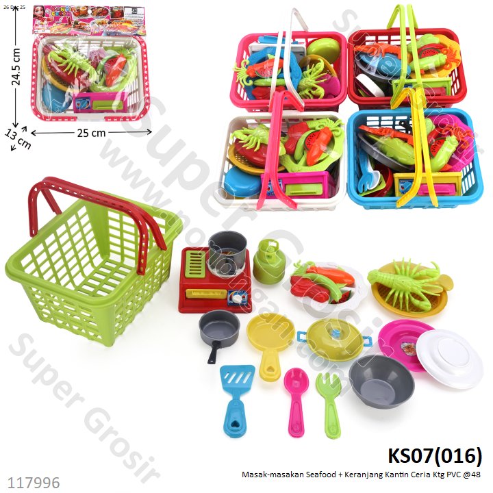 Masak-masakan Seafood + Keranjang Kantin Ceria Ktg PVC @48