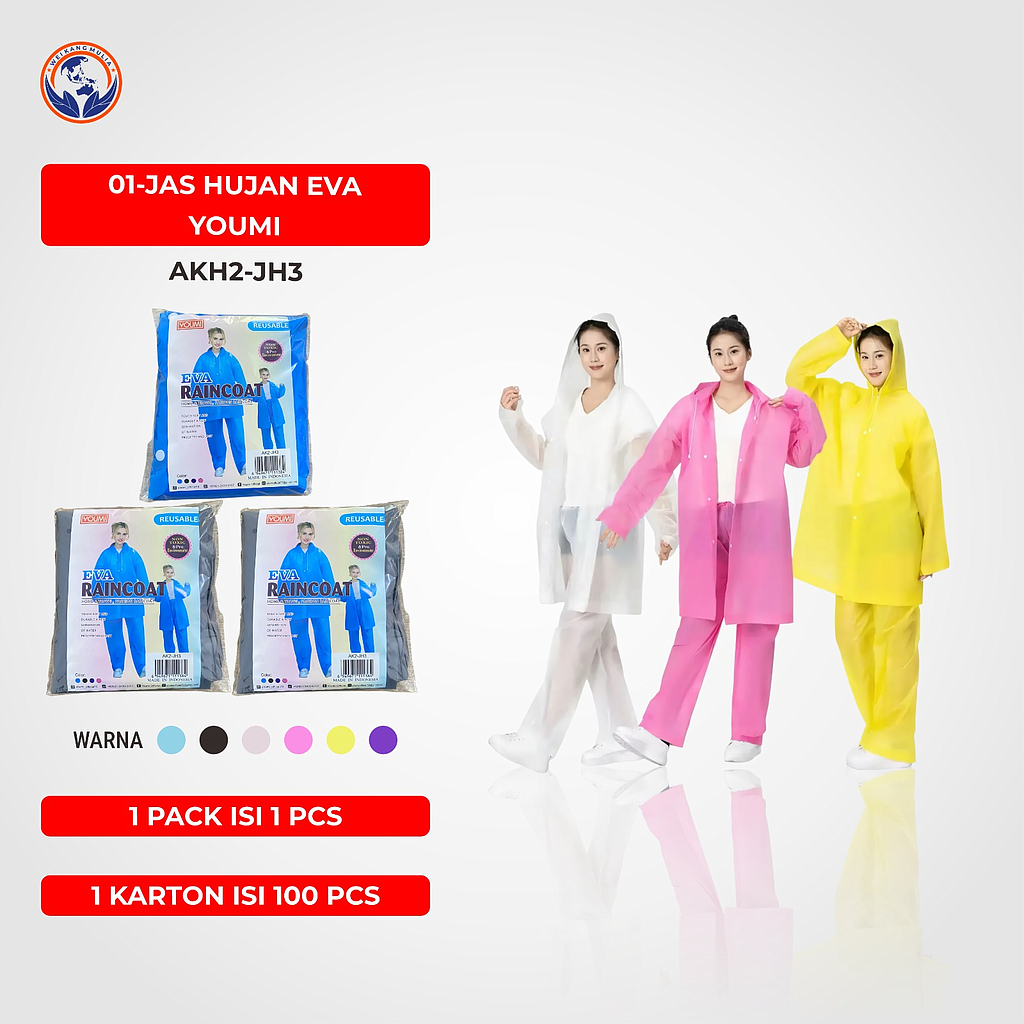 Jas Hujan Setelan Youmi Eva Raincoat Ktg Opp @100