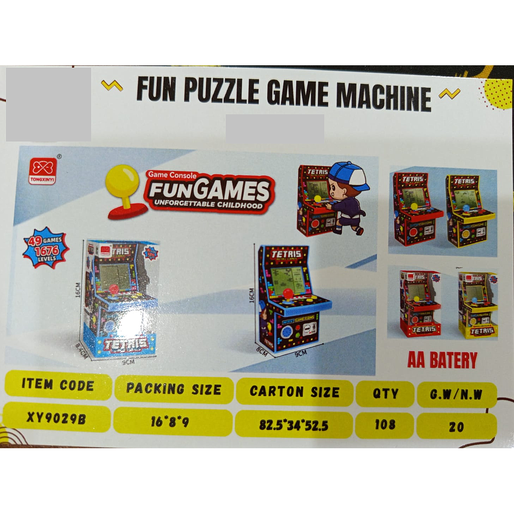 Game Toys Retro Games B/O Suara Musik S3303 1 Ikat 4 Pcs 1 Inner 54 Pcs Box Window @108