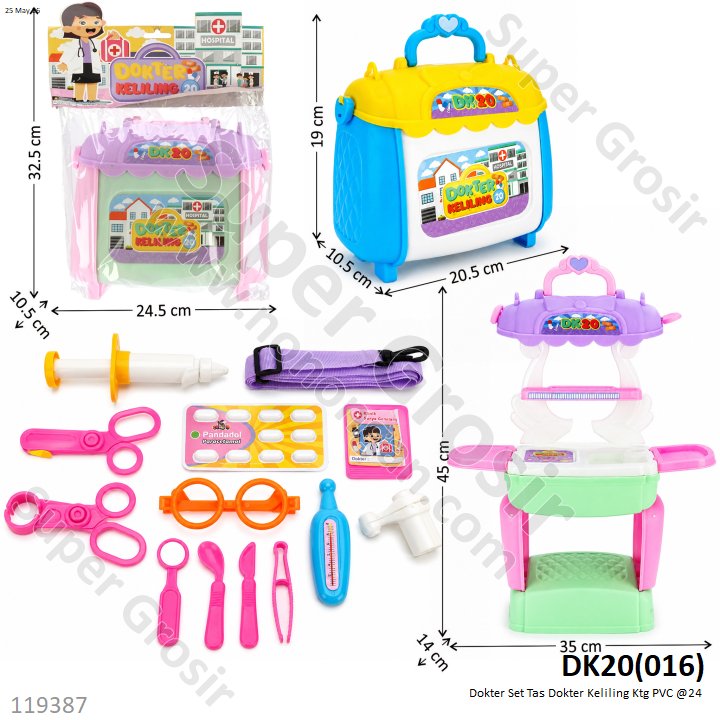 Dokter Set Tas Dokter Keliling Ktg PVC @24