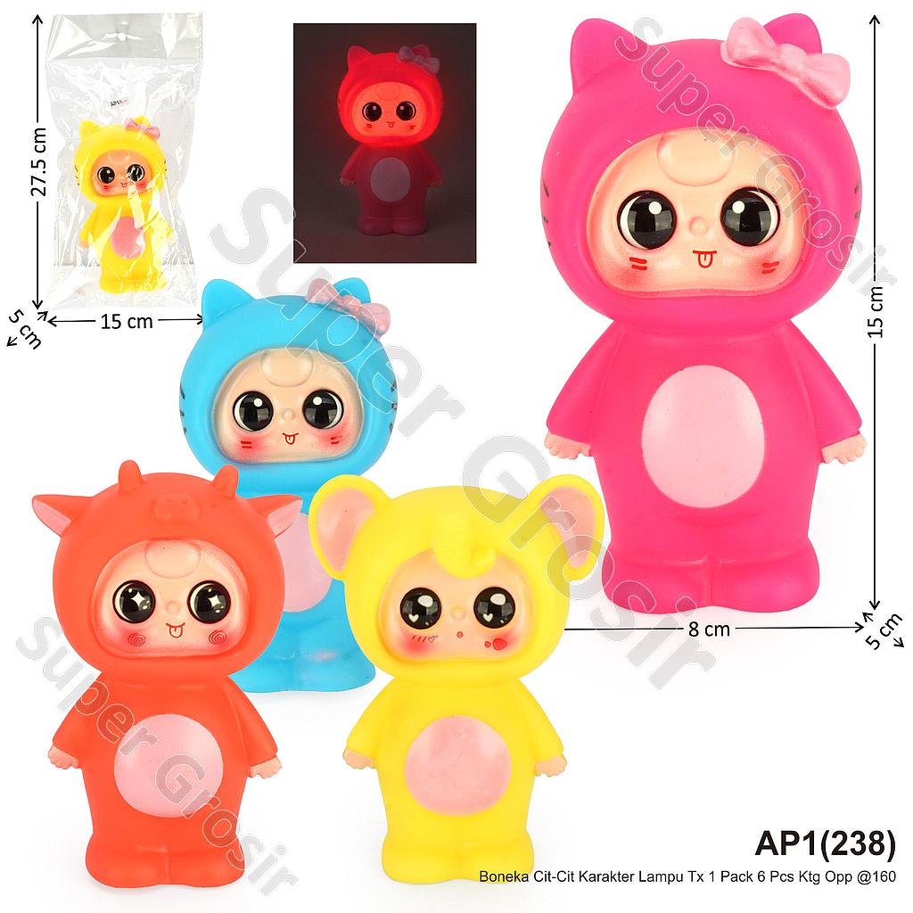 Boneka Cit-Cit Karakter Lampu Tx 1 Pack 6 Pcs Ktg Opp @160