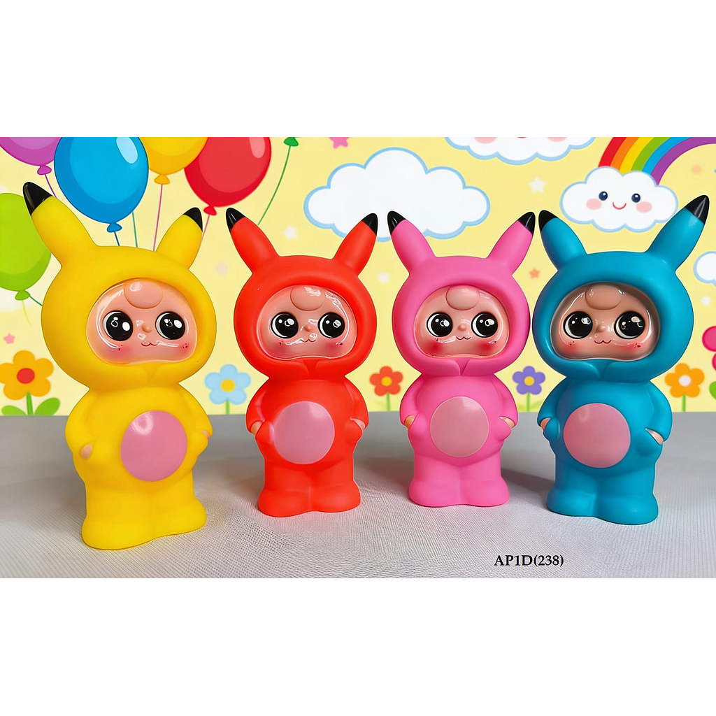 Boneka Cit-Cit Pikachu Lampu Tx 1 Pack 6 Pcs Ktg Opp @150