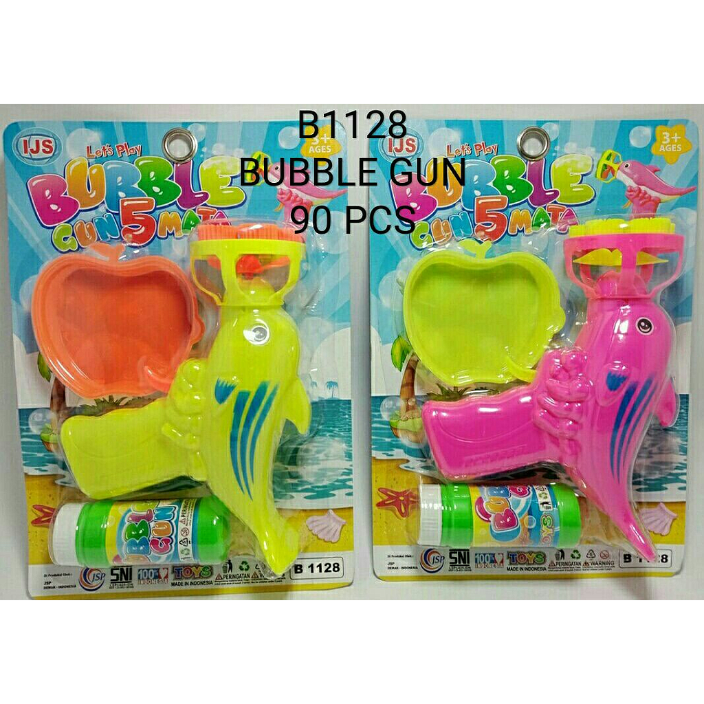 Bubble Gun Lumba-lumba 5 Lubang B/O Bubble Press @90