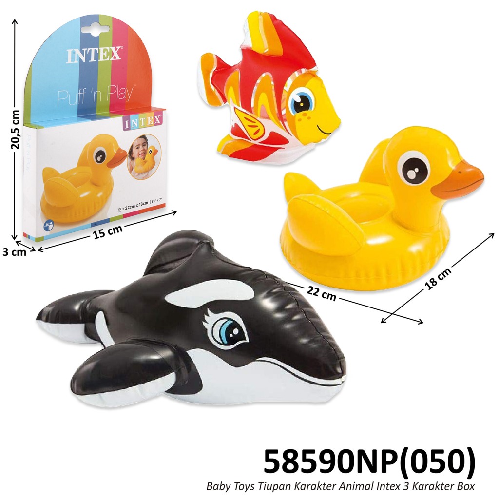 Mainan Tiup Hewan Intex 3 Model Box @36