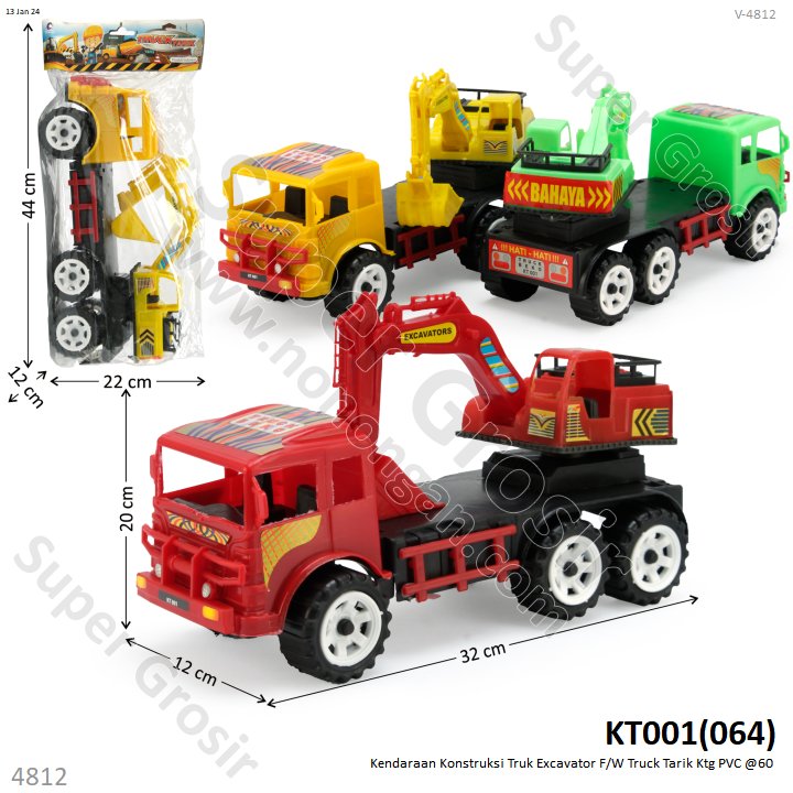 Truk Excavator Tronton F/W Truck Tarik Ktg PVC @60