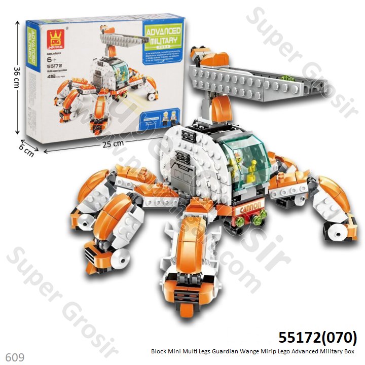 Mini Block Robot Multi Legs Guardian Wange Advanced Military Box