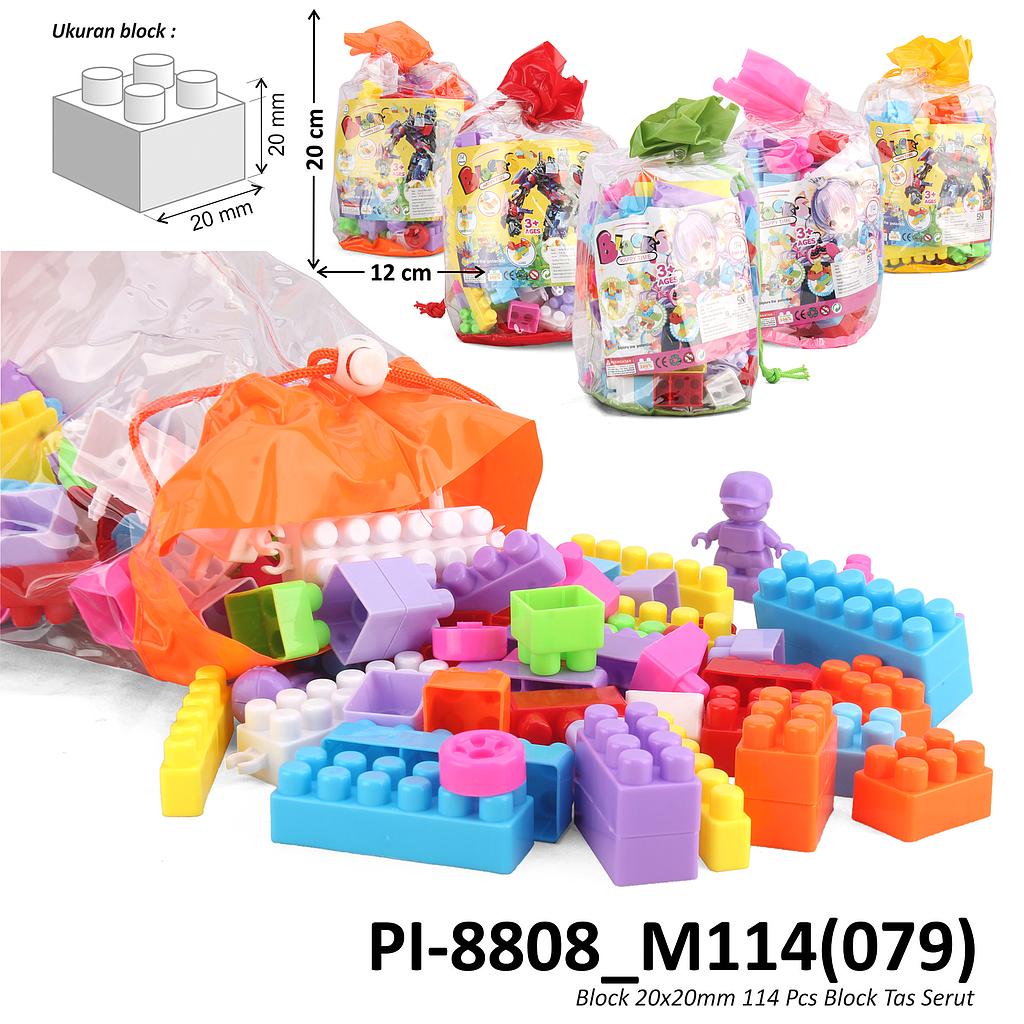 Block 20x20 mm 114 Pcs Block Tas Serut @120