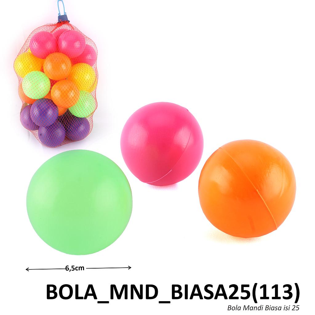 Mandi Bola Biasa 25 Pcs Jala @108