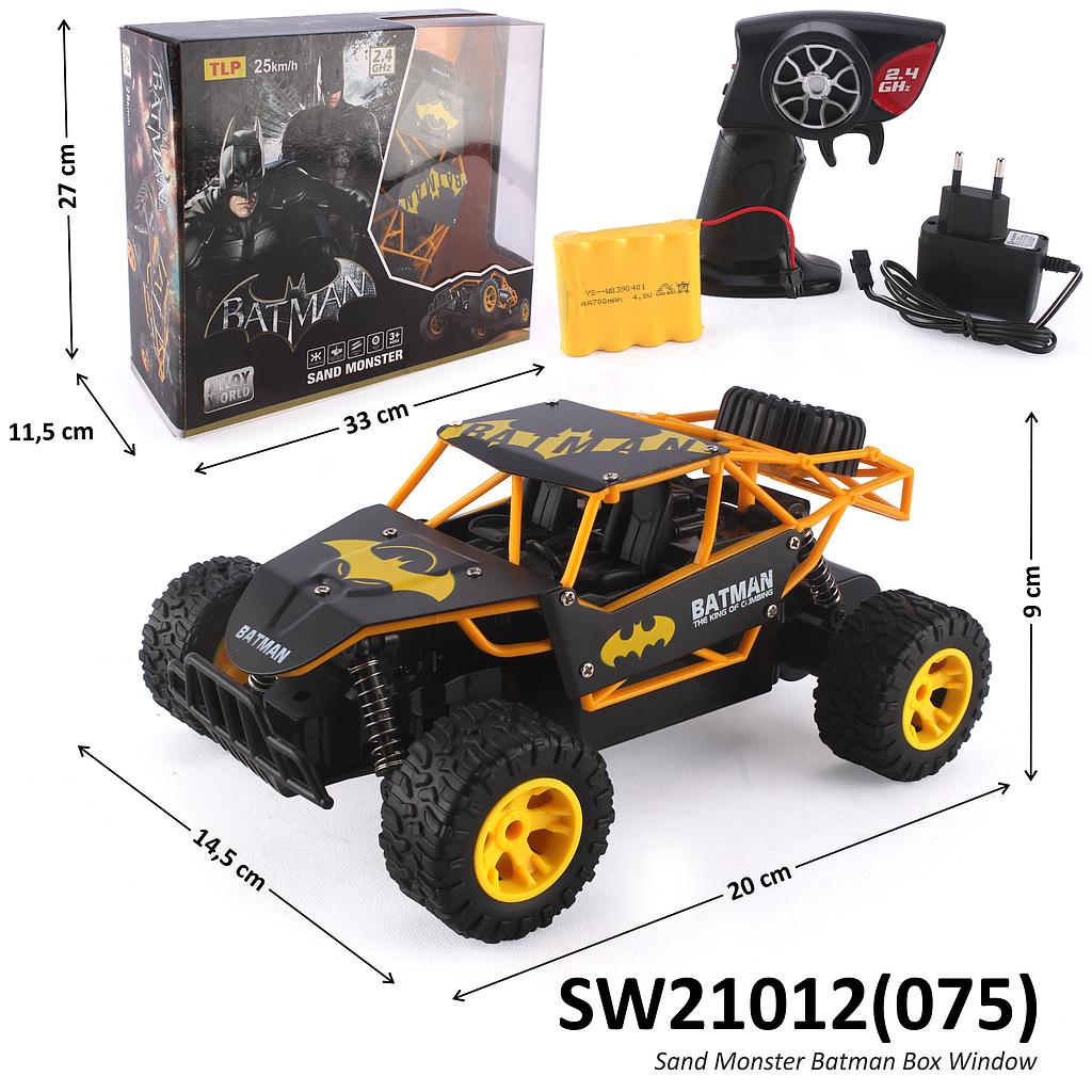 R/C Mobil Jeep Batman Charge + Charger 2.4 Ghz Sand Monster Box Window @36