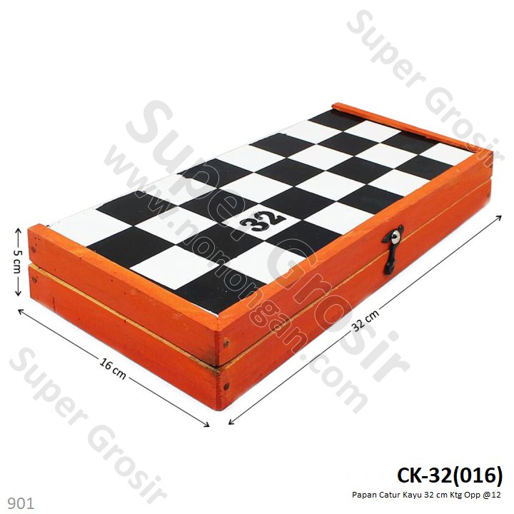 Papan Catur Kayu 32 cm Ktg Opp @12