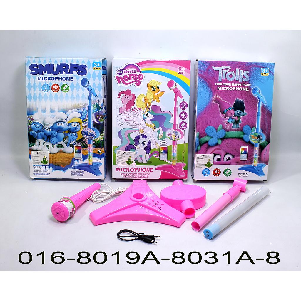 Microphone Stand Karakter B/O Musik 8036A/8031A/8019A Box @72