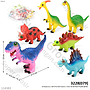 Dinosaurus B/O Suara 1 Set 6 Pcs 1 Inner 180 Pcs Ktg Opp @360